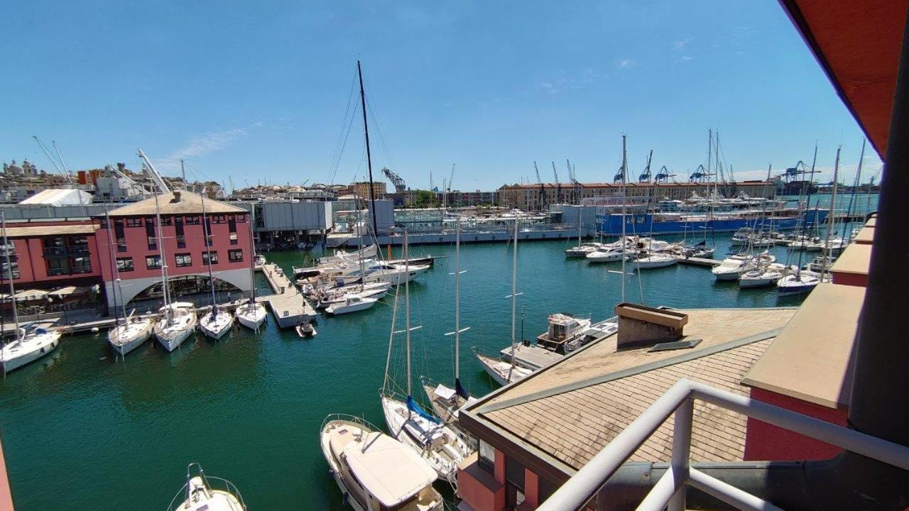热那亚Bilocale Vista Mare Con Terrazzo-Porto Antico- Parcheggio Scontato公寓 外观 照片