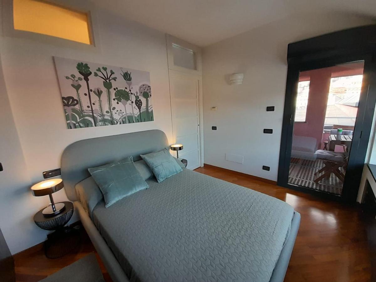 热那亚Bilocale Vista Mare Con Terrazzo-Porto Antico- Parcheggio Scontato公寓 外观 照片