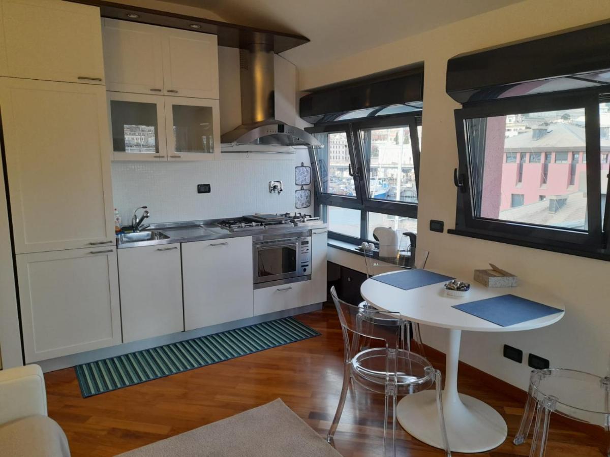 热那亚Bilocale Vista Mare Con Terrazzo-Porto Antico- Parcheggio Scontato公寓 外观 照片