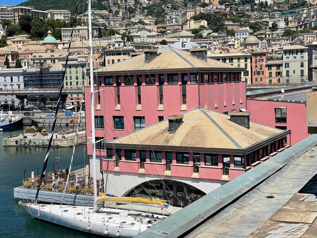 热那亚Bilocale Vista Mare Con Terrazzo-Porto Antico- Parcheggio Scontato公寓 外观 照片