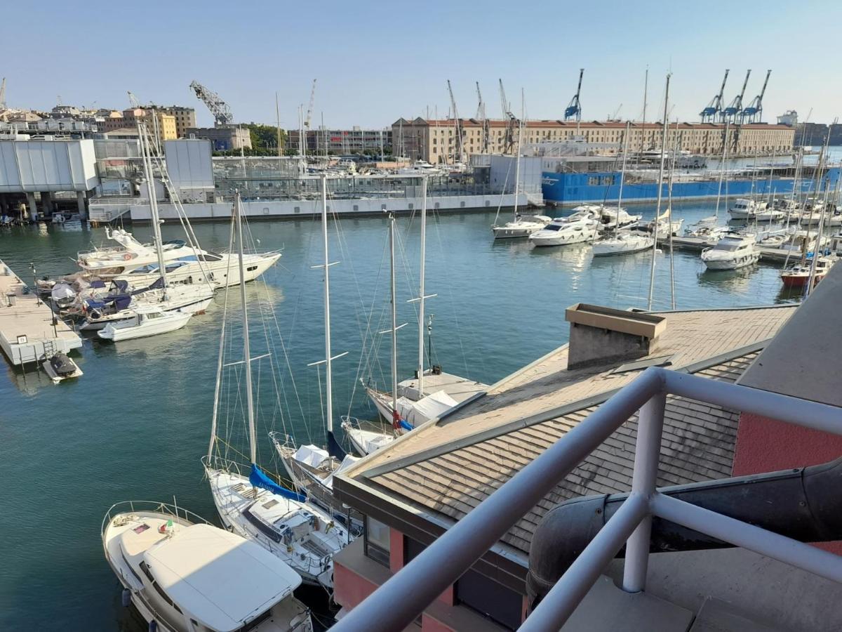 热那亚Bilocale Vista Mare Con Terrazzo-Porto Antico- Parcheggio Scontato公寓 外观 照片