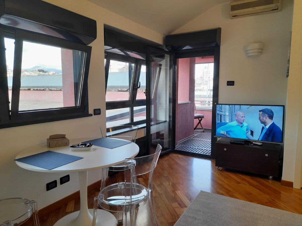 热那亚Bilocale Vista Mare Con Terrazzo-Porto Antico- Parcheggio Scontato公寓 外观 照片