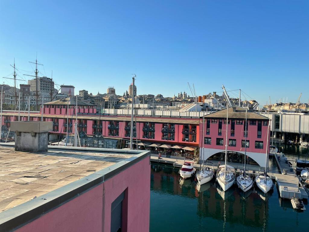 热那亚Bilocale Vista Mare Con Terrazzo-Porto Antico- Parcheggio Scontato公寓 外观 照片